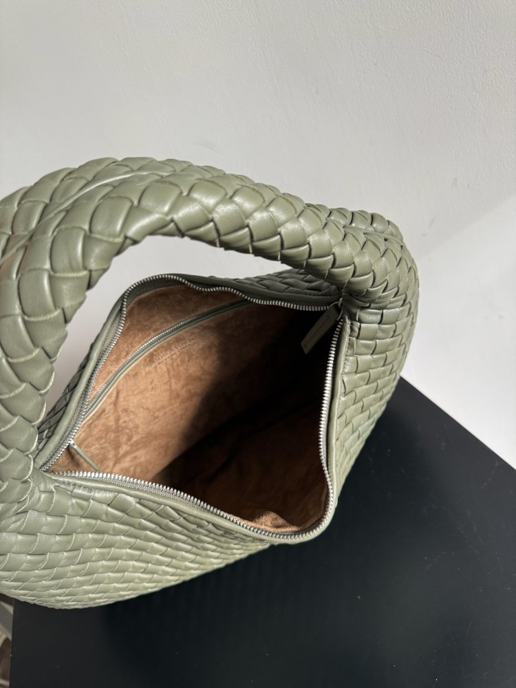 Сумка хобо из плетеной кожи 44 см фото 9