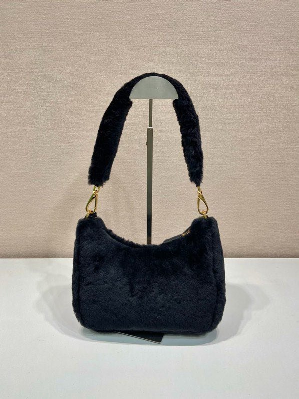 Сумка хобо пуховая 1NE515 23 см фото 4