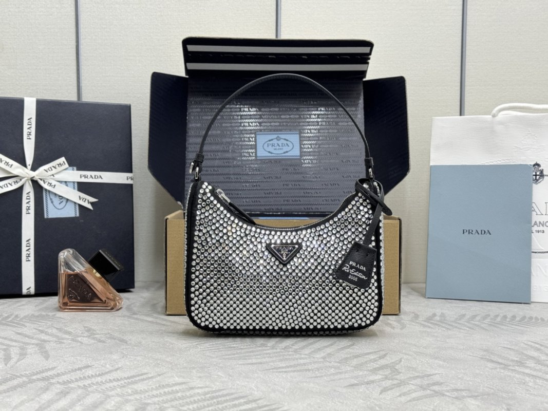 Сумка хобо White Diamond Crystal