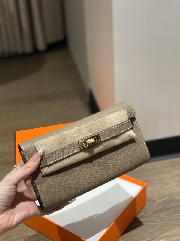 Сумка клат кожаная Kelly Pocket 19 см фото 2