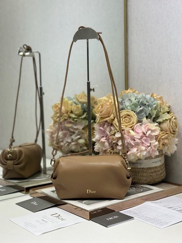 Сумка клатч Dior Bow кожаная 20 см
