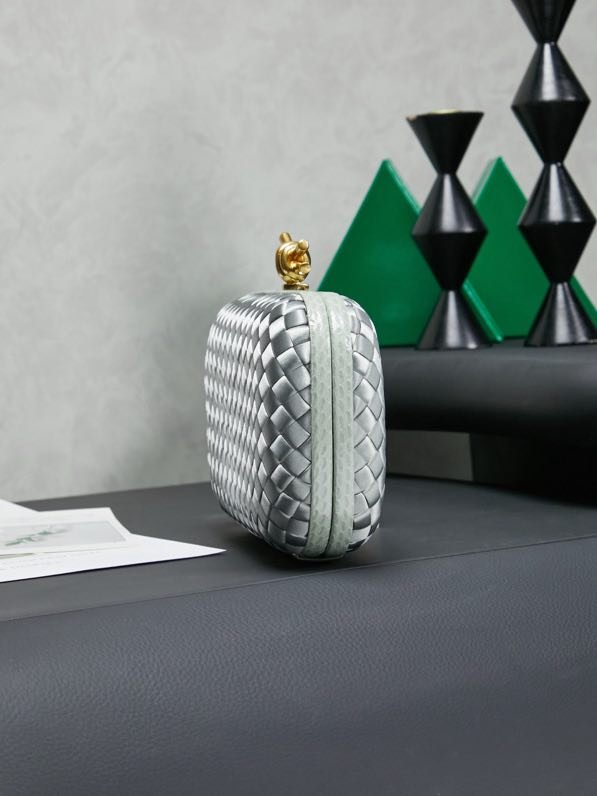 Сумка клатч Knot 20 см (отделка из змеиной кожи) фото 2