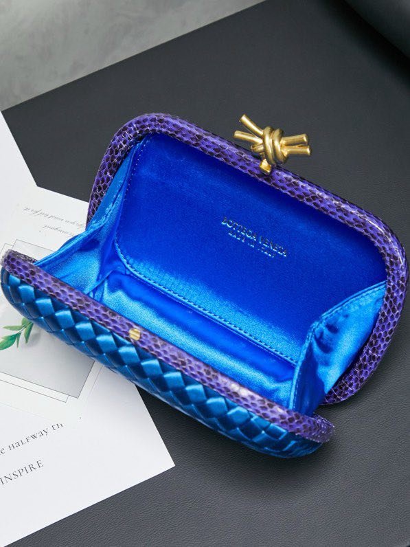 Сумка клатч Knot 20 см (отделка из змеиной кожи) фото 3