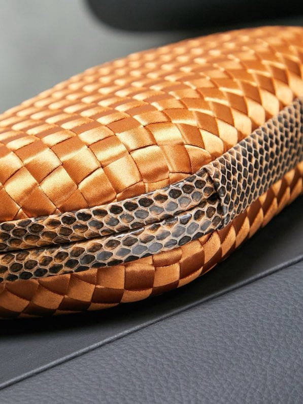 Сумка клатч Knot 20 см (отделка из змеиной кожи) фото 4