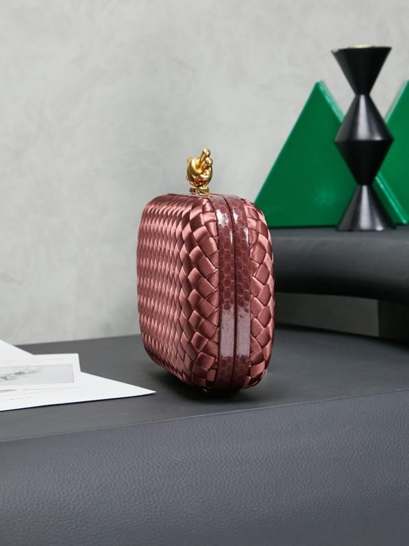 Сумка клатч Knot 20 см (отделка из змеиной кожи) фото 5