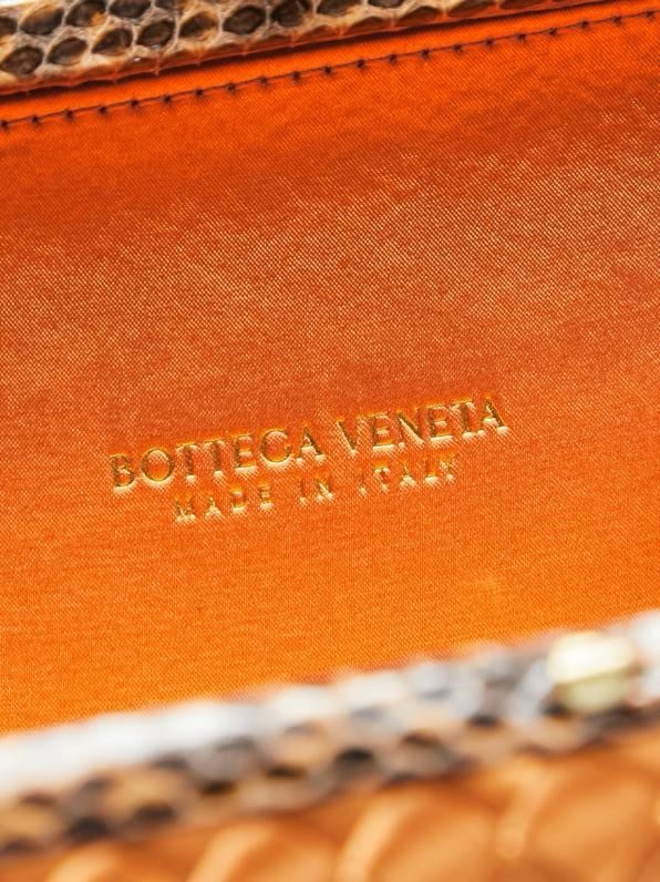 Сумка клатч Knot 20 см (отделка из змеиной кожи) фото 5