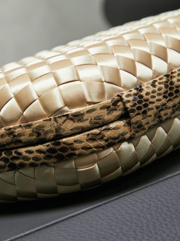 Сумка клатч Knot 20 см (отделка из змеиной кожи) фото 7