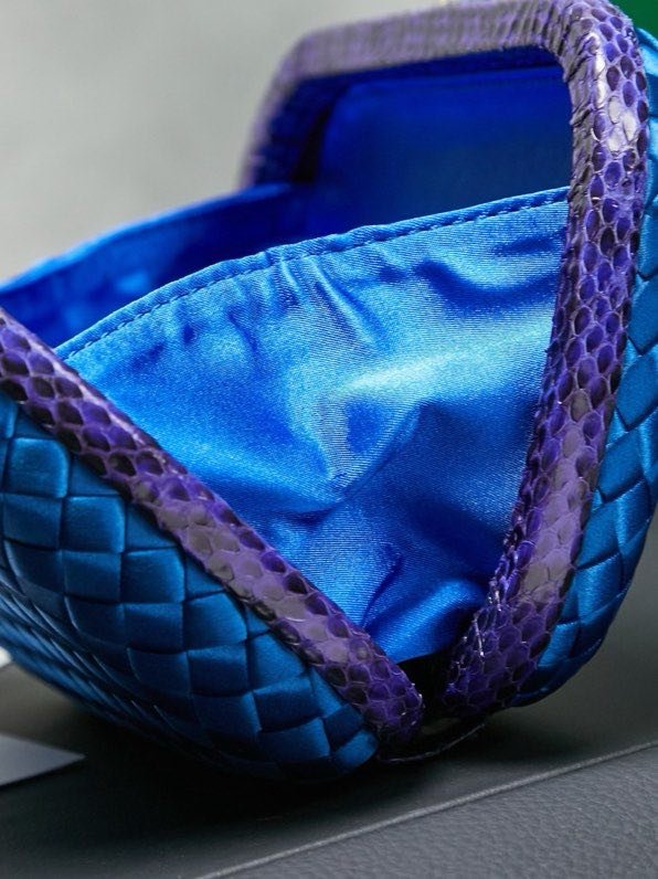 Сумка клатч Knot 20 см (отделка из змеиной кожи) фото 7