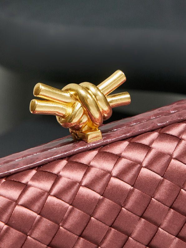 Сумка клатч Knot 20 см (отделка из змеиной кожи) фото 8