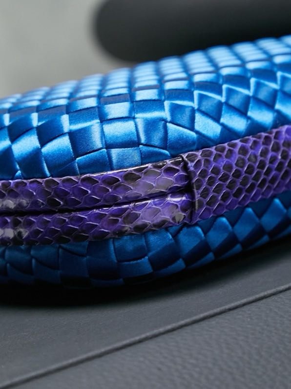 Сумка клатч Knot 20 см (отделка из змеиной кожи) фото 9