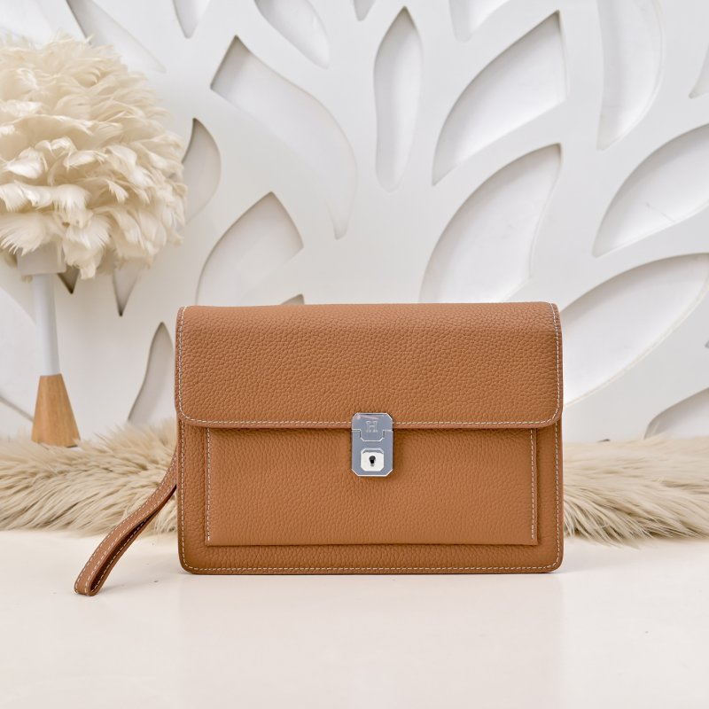 Сумка клатч кожаная мужская 25 см