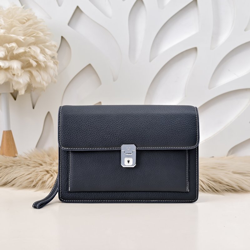 Сумка клатч кожаная мужская 25 см