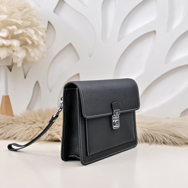 Сумка клатч кожаная мужская 25 см фото 2