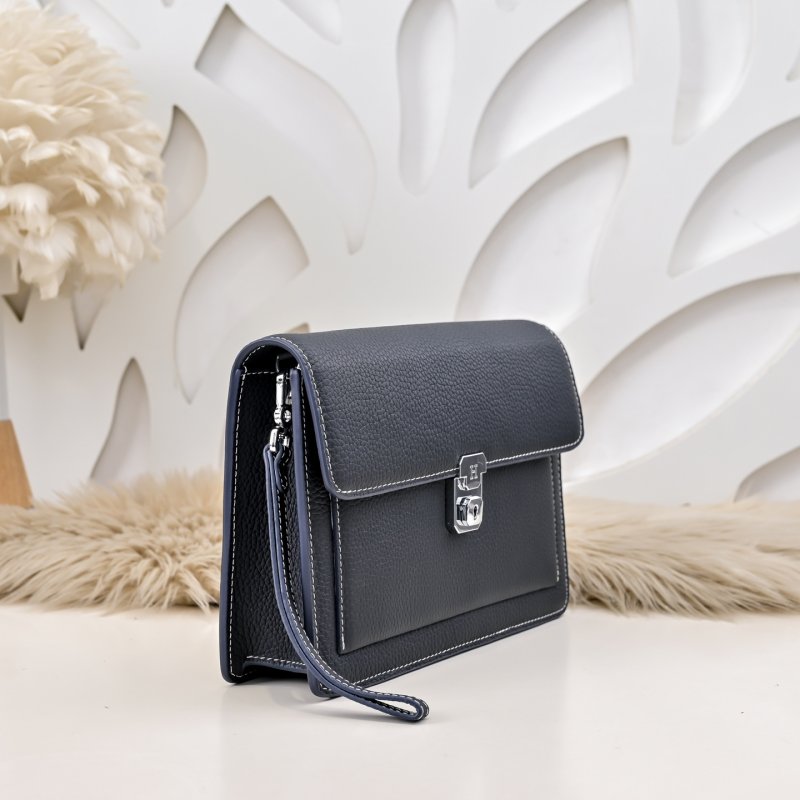 Сумка клатч кожаная мужская 25 см фото 2