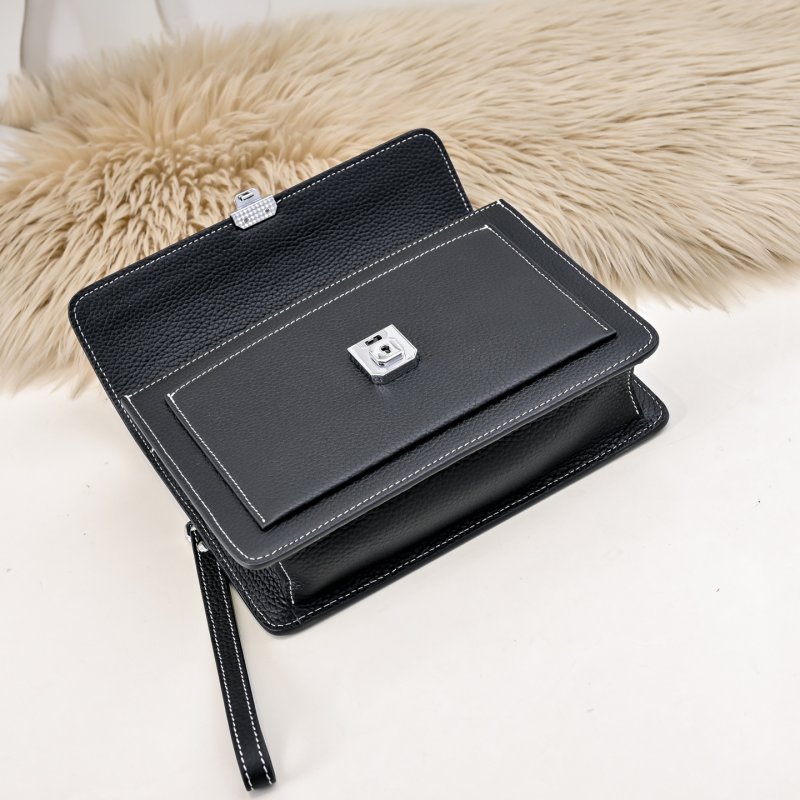 Сумка клатч кожаная мужская 25 см фото 7