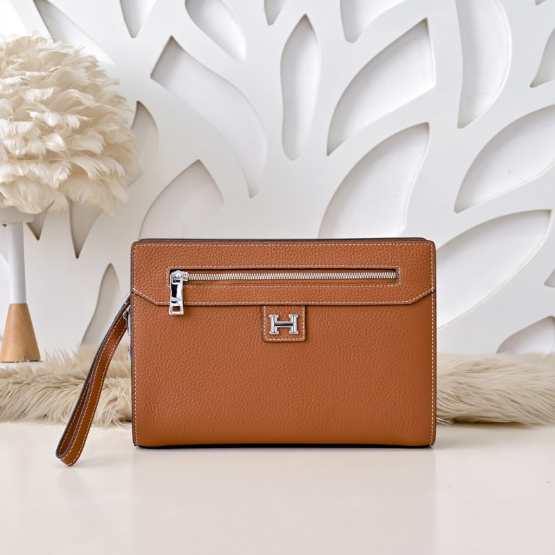 Сумка клатч кожаная мужская 27 см