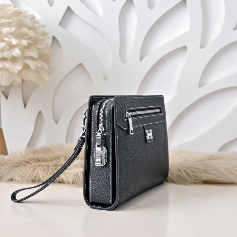 Сумка клатч кожаная мужская 27 см фото 2