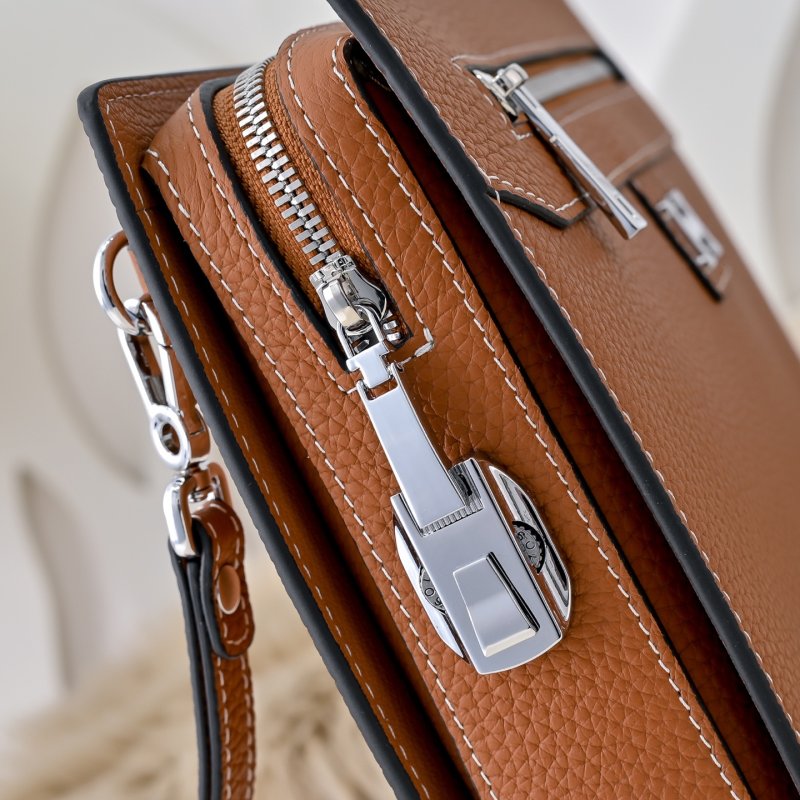 Сумка клатч кожаная мужская 27 см фото 5