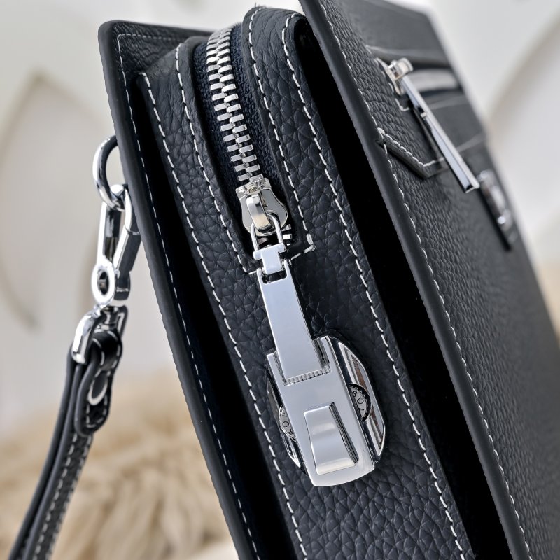 Сумка клатч кожаная мужская 27 см фото 5