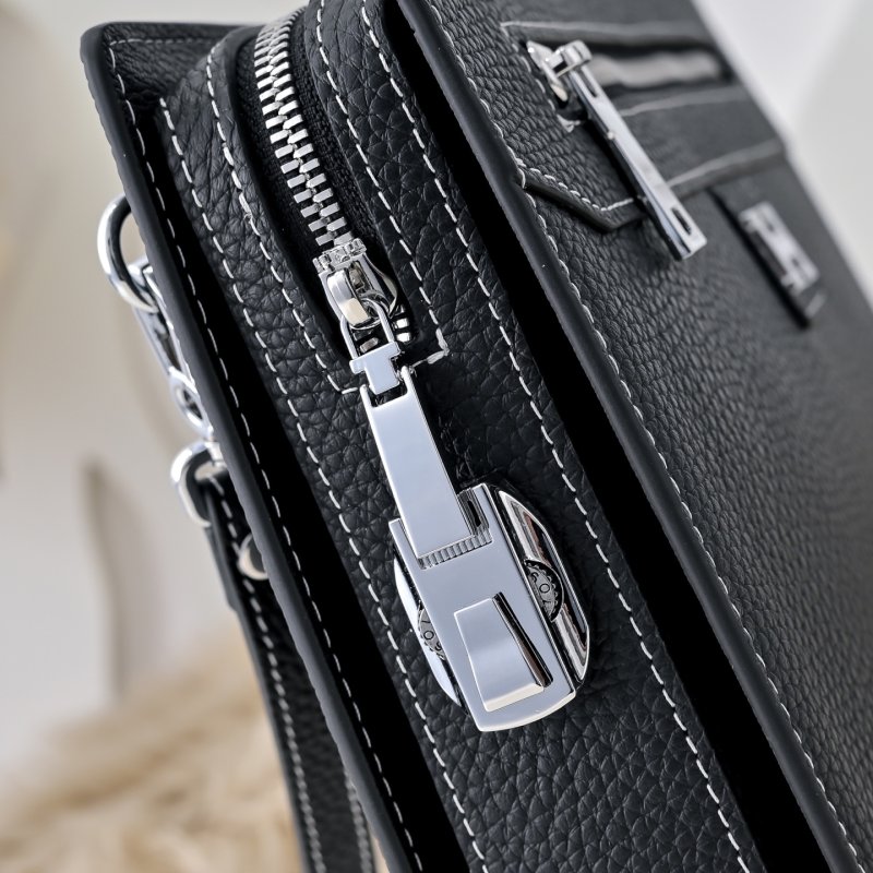 Сумка клатч кожаная мужская 27 см фото 6