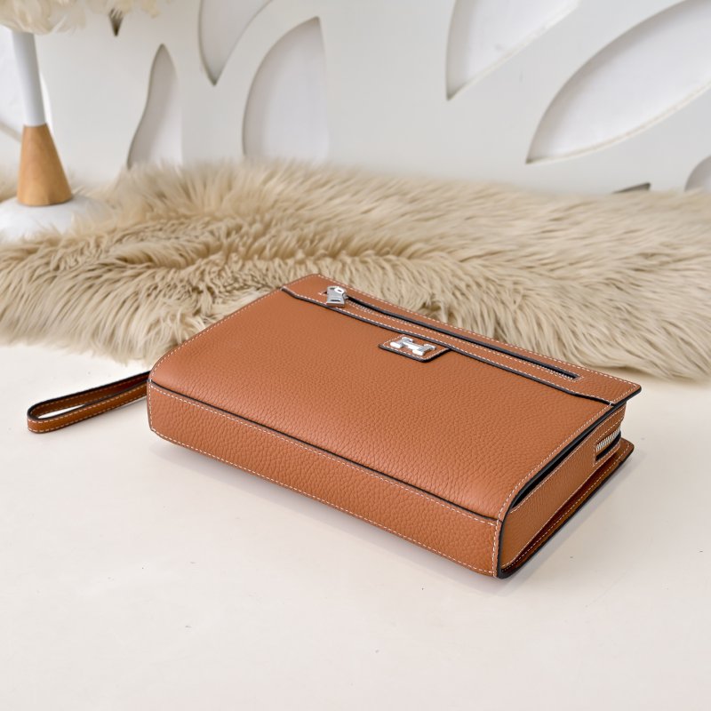 Сумка клатч кожаная мужская 27 см фото 7