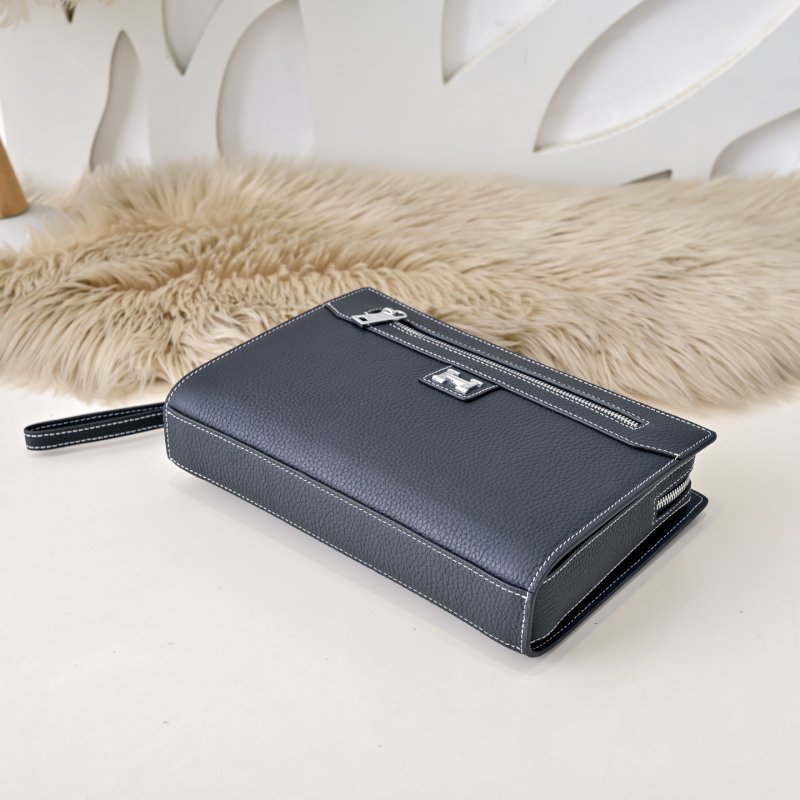 Сумка клатч кожаная мужская 27 см фото 7