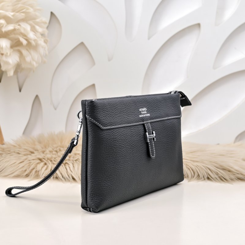 Сумка клатч кожаная мужская 28 см фото 2