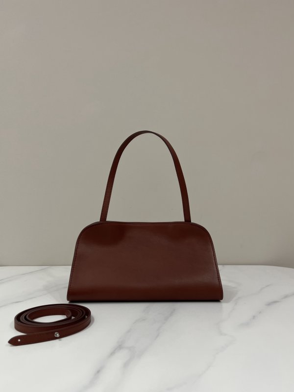 Сумка клатч Peggy женская кожаная 28 см в бордовом цвете