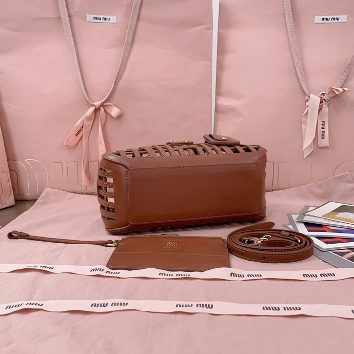 Сумка корзина кожаная 24 см фото 9