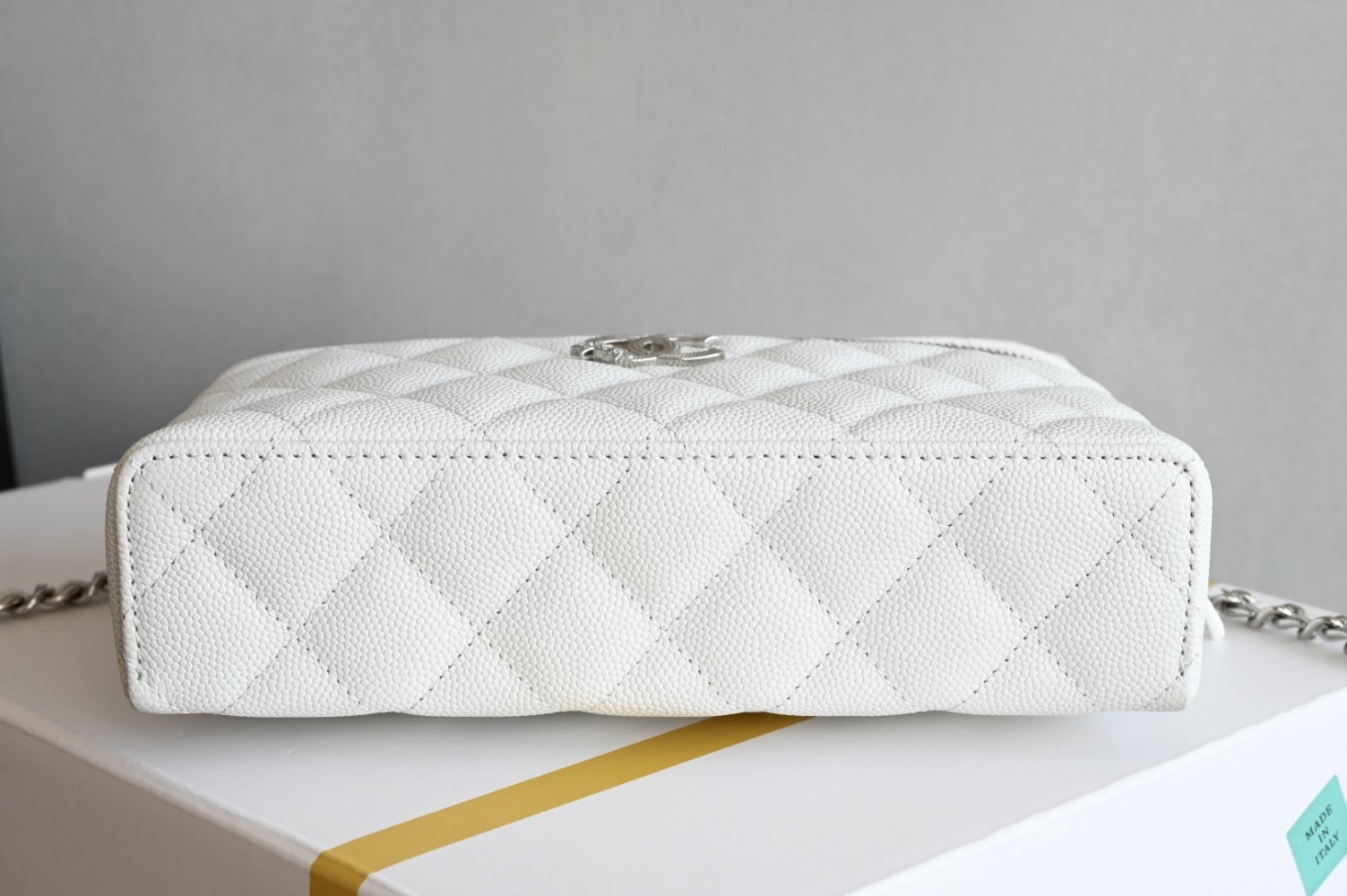 Сумка косметичка кожаная Chanel 25B 19 см фото 3