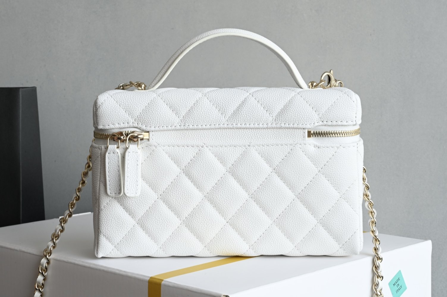 Сумка косметичка шкіряна Chanel 25C 19 см фото 2