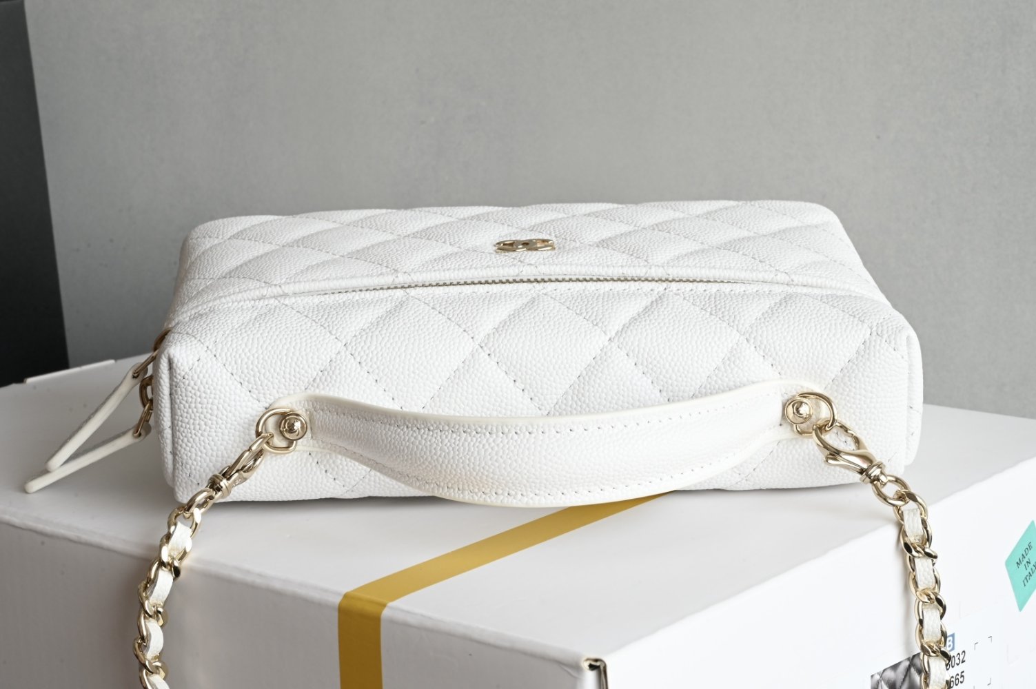 Сумка косметичка шкіряна Chanel 25C 19 см фото 5
