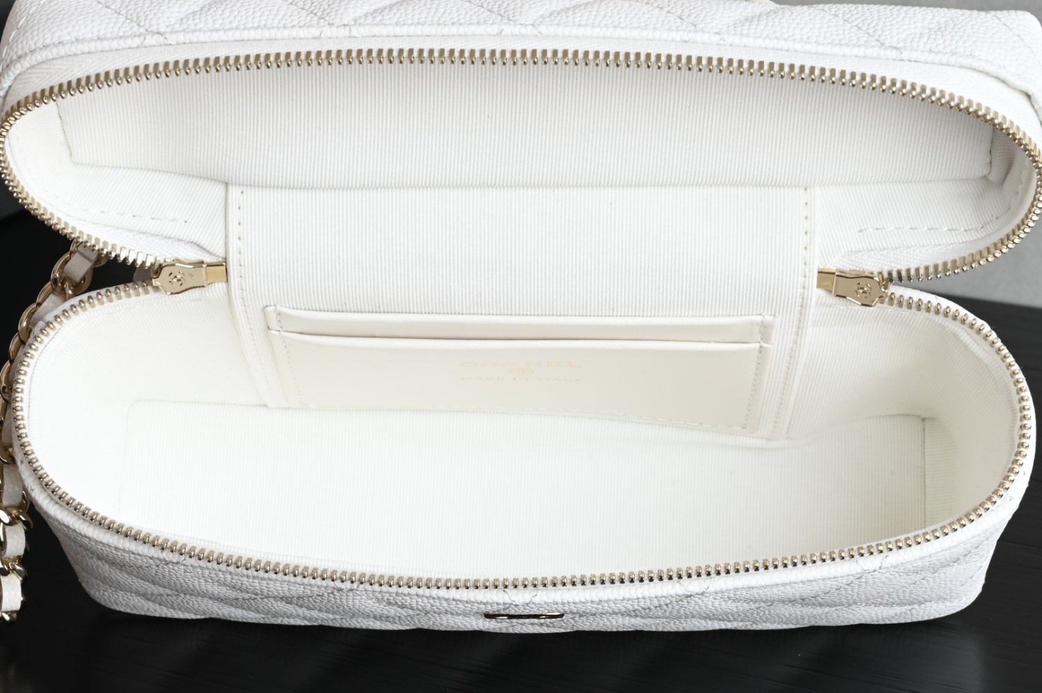 Сумка косметичка шкіряна Chanel 25C 19 см фото 9