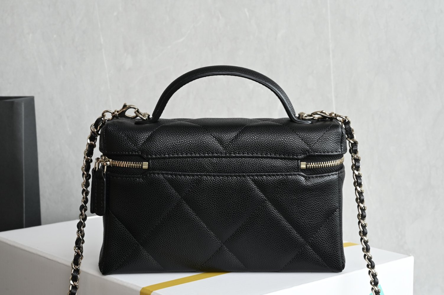 Сумка косметичка шкіряна Chanel 25K 19 см фото 2