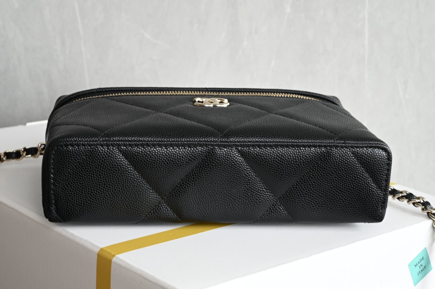 Сумка косметичка шкіряна Chanel 25K 19 см фото 3