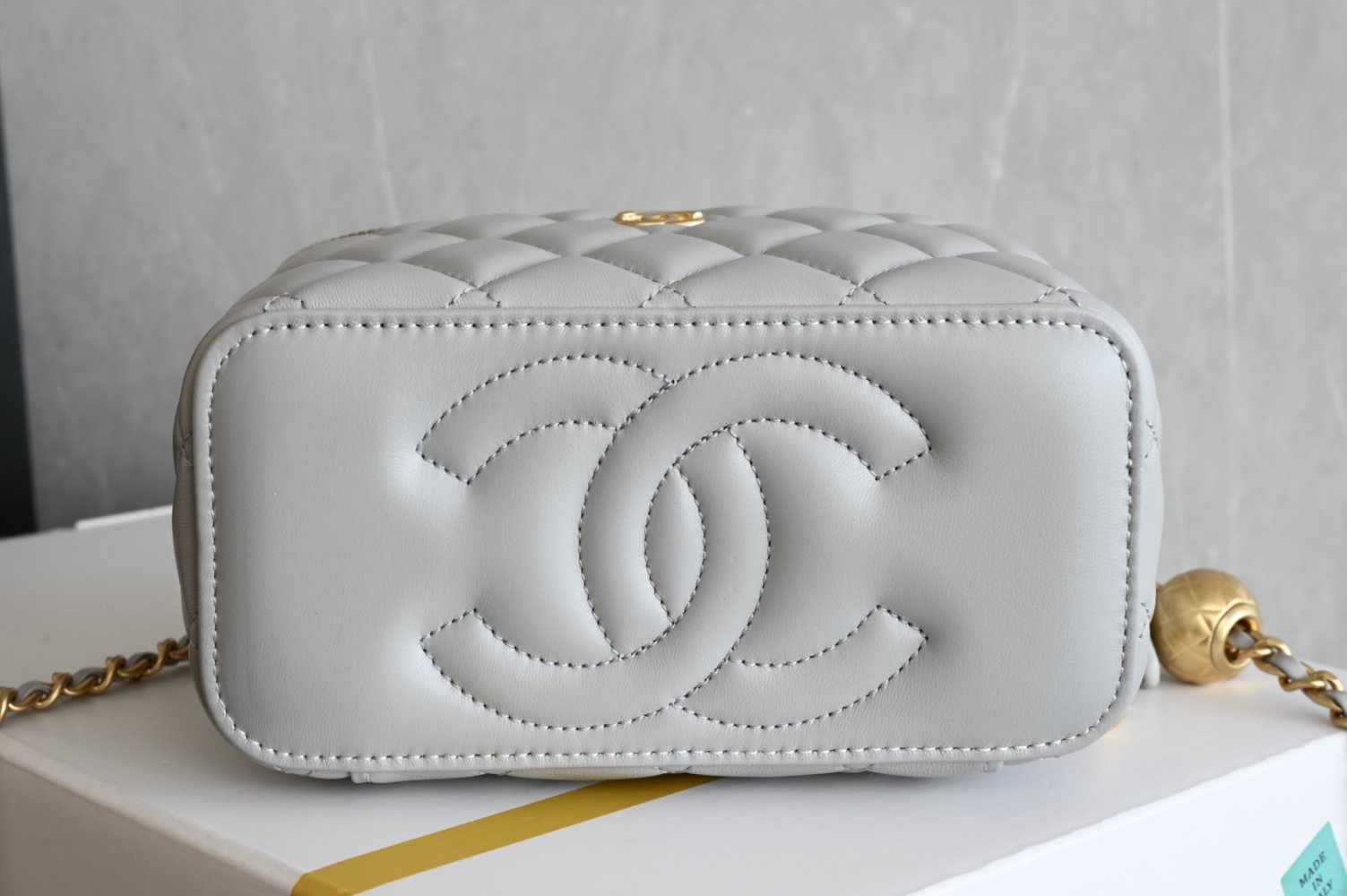 Сумка косметичка кожаная Chanel 25K 19 см фото 3