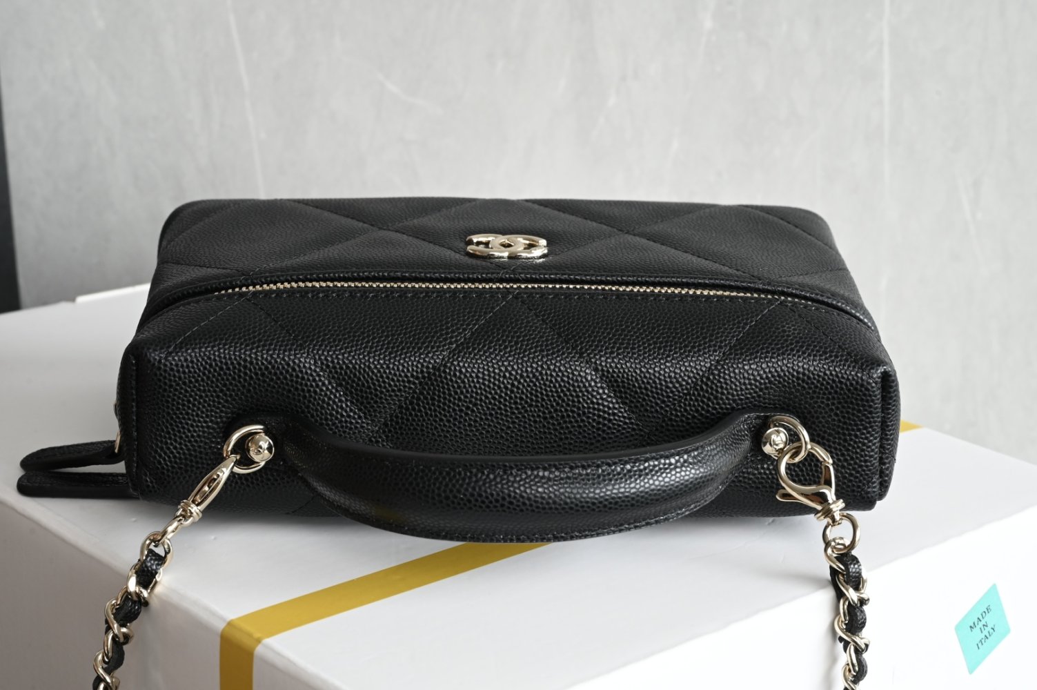 Сумка косметичка шкіряна Chanel 25K 19 см фото 5