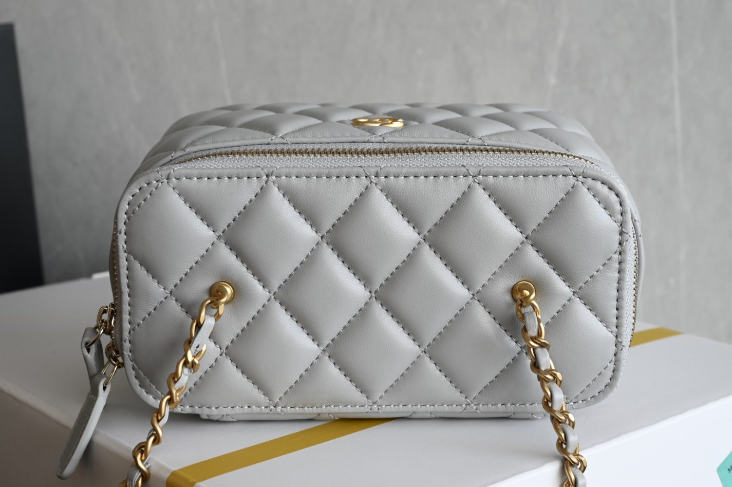 Сумка косметичка кожаная Chanel 25K 19 см фото 5