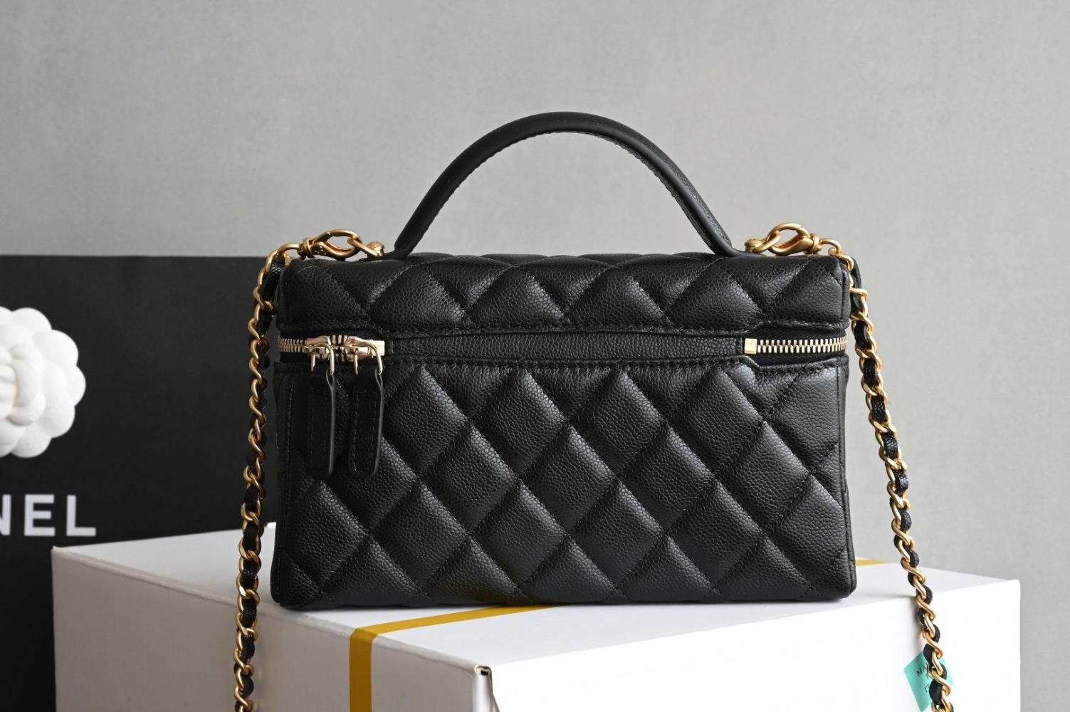 Сумка косметичка кожаная Chanel 25P 19 см фото 2