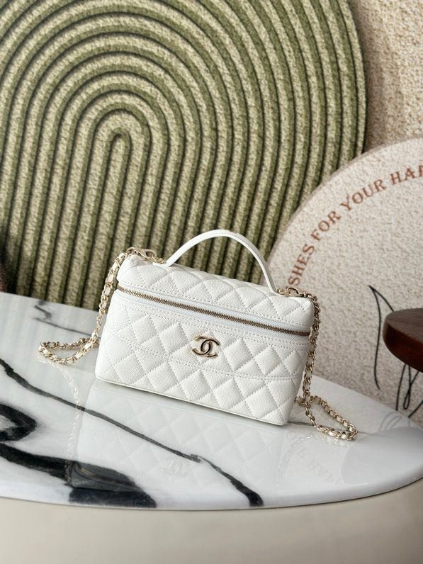 Сумка косметичка в стиле Coco Crush кожаная 17 см