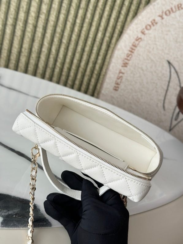 Сумка косметичка в стиле Coco Crush кожаная 17 см фото 2