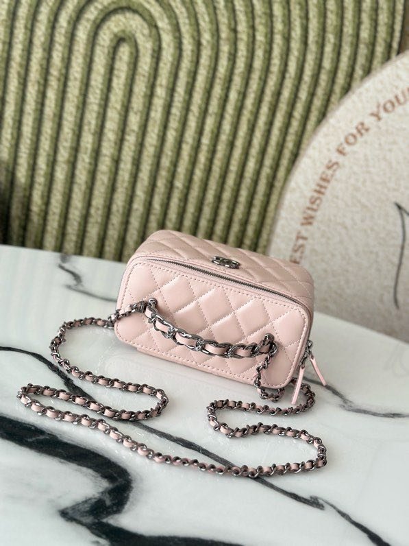 Сумка косметичка в стиле Coco Crush кожаная 17 см фото 3