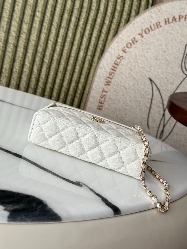 Сумка косметичка в стиле Coco Crush кожаная 17 см фото 3