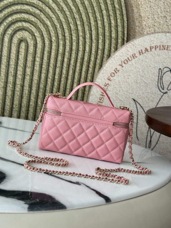 Сумка косметичка в стиле Coco Crush кожаная 17 см фото 4