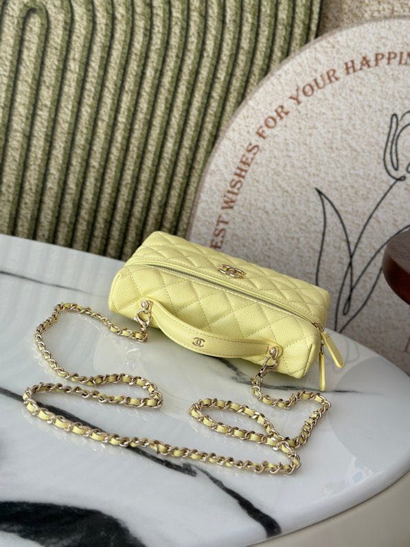 Сумка косметичка в стиле Coco Crush кожаная 17 см фото 4