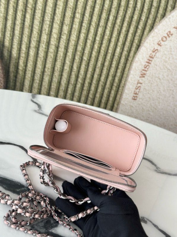 Сумка косметичка в стиле Coco Crush кожаная 17 см фото 5