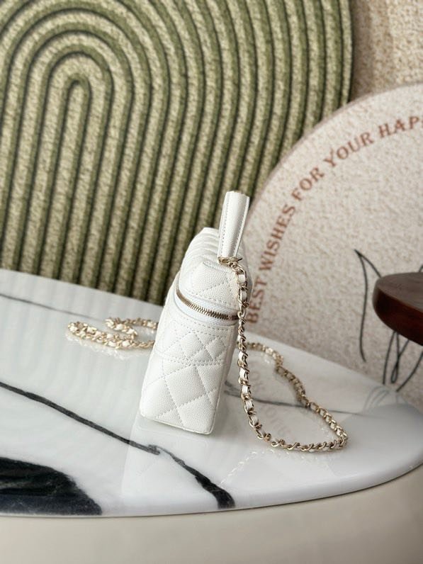 Сумка косметичка в стиле Coco Crush кожаная 17 см фото 7