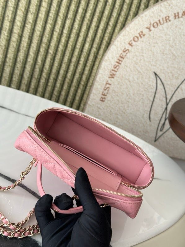 Сумка косметичка в стиле Coco Crush кожаная 17 см фото 9