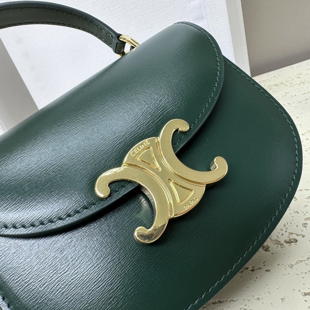 A bag leather BESACE TRIOMPHE 15 cm фото 6