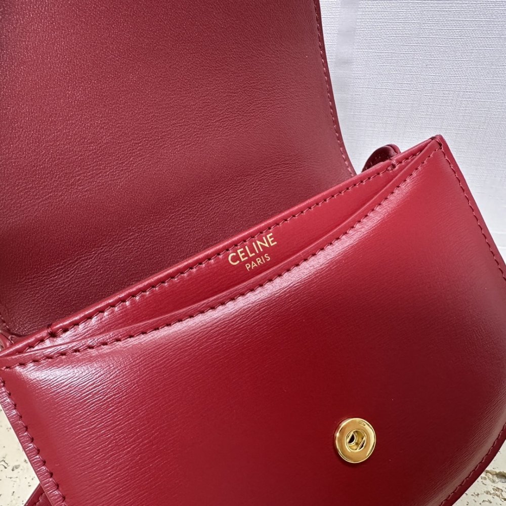 A bag leather BESACE TRIOMPHE 15 cm фото 7